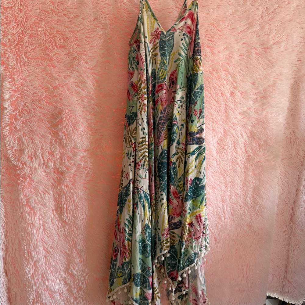 Floral Multicolor Swim Coverup